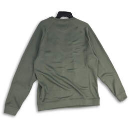 Mens Green Crew Neck Long Sleeve Pullover Sweater Size Large alternative image