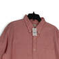NWT Mens Pink Collared Long Sleeve Button-Up Shirt Size X-Large image number 1