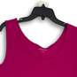 Lands' End Womens Pink Sleeveless Scoop Neck Pullover Blouse Top Size Large image number 3