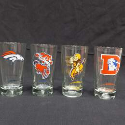 Arby's 2010 NFL Denver Broncos Glass Collector Cups Complete Set