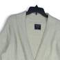 Abercrombie & Fitch Womens Cream Knitted Open Front Cardigan Sweater Size XL image number 3