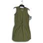 NWT Womens Green Vantage V-Neck Elastic Waist Sleeveless Mini Dress Size S image number 1