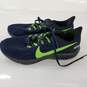 Nike Zoom Seattle Seahawks Sneakers Blue/Green Men's Size 7.5 image number 2