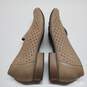 Clarks Collection Juliet Hayes Perforated Flats Sand Suede Shoes Women's Size 7.5D image number 4