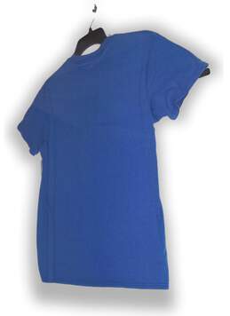 Womens Blue Short Sleeve Crew Neck Graphic Design Pullover T Shirt Size XS alternative image