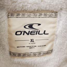 ONEILL Women Black Marled Furry Jacket XL NWT
