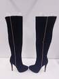 BEBE Rihanna Black Faux Suede Tall Over The Knee Heel Boots Size 9 M image number 6