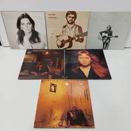 Vintage Bundle of Six Assorted Folk Rock Albums