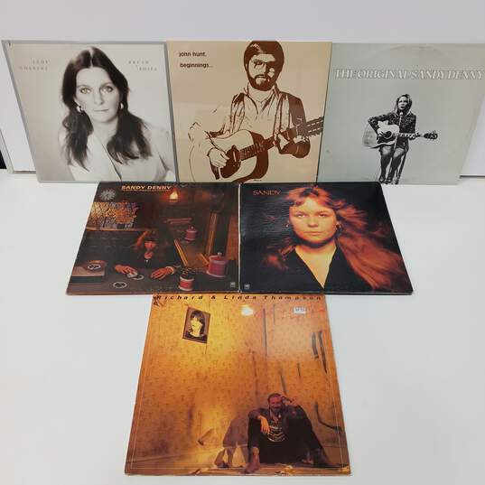 Vintage Bundle of Six Assorted Folk Rock Albums image number 1