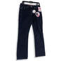 NWT Womens Blue Denim Medium Wash Curvy Fit Bootcut Jeans Size 10 Reg image number 1