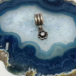 Designer Pandora 925 ALE Sterling Silver Cubic Zirconia Flower Dangle Charm