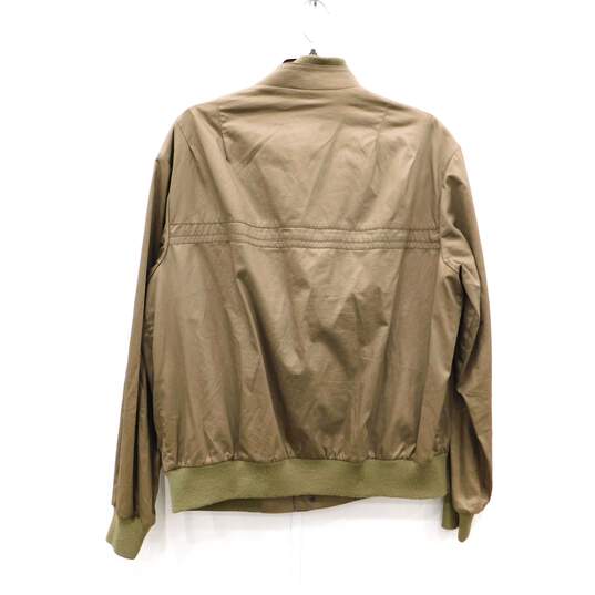 Christian Dior Monsieur Sports Khaki Zip-Up Jacket Cotton Blouson Plain Long Sleeve Size 42R with COA image number 4
