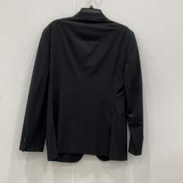 Giorgio Armani Mens Black Notch Lapel Long Sleeve Two-Button Blazer Sz 50 W/COA alternative image