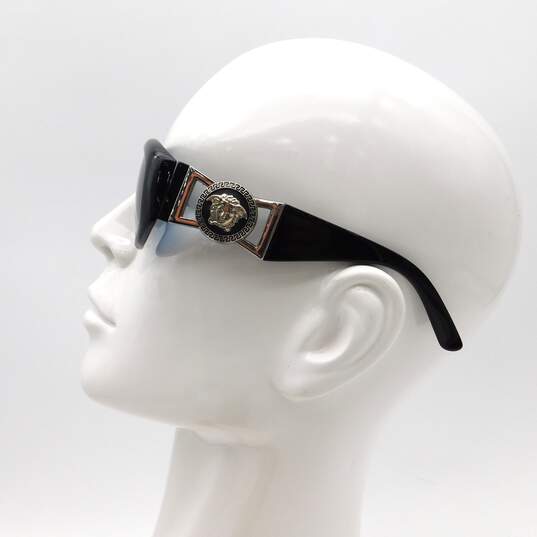 Gianni Versace Black Silver Medusa Sunglasses image number 4