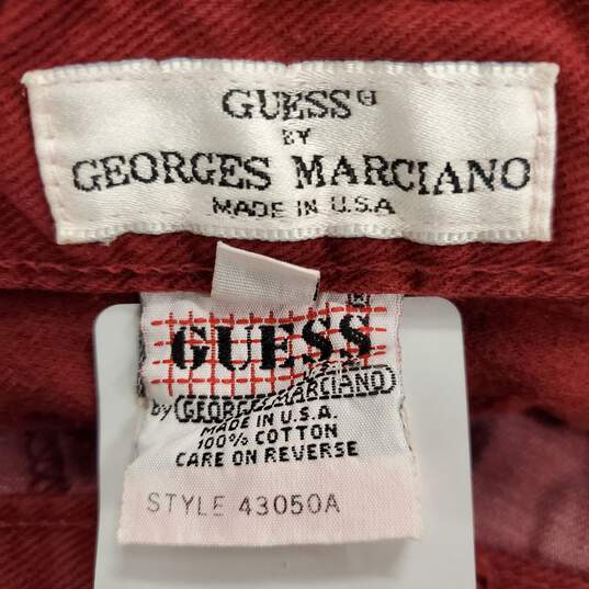 Vintage Guess By Marciano Women Red Jeans Sz 29 image number 3