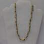Bundle of faux gold and green tones costume jewelry image number 4
