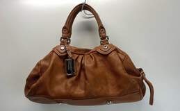 Marc By Marc Jacobs Brown Leather Pleated Satchel Bag