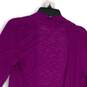 Ellen Tracy Womens Purple 3/4 Sleeve Open Front Cardigan Sweater Size Small image number 4