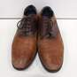 Men's Jefferson Grand Woven Saddle Brown Leather Lace Up Oxford Shoes 12M image number 1