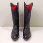 CLB Lucchese 2000 Black Leather Western Cowboy Boots Size 8.5E image number 1
