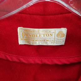 Pendleton Women's Red Wool 2 Button Blazer Size 8 alternative image