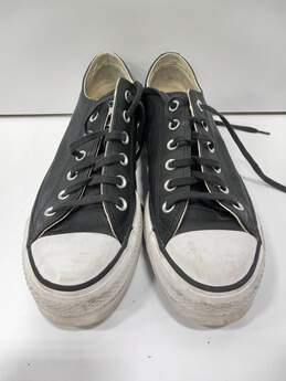 Converse Chuck Taylors Women's Leather Black Shoes Size 9