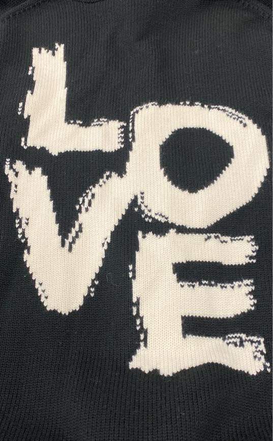 Burberry Women's Black LOVE Graphics Cardigan - M image number 7
