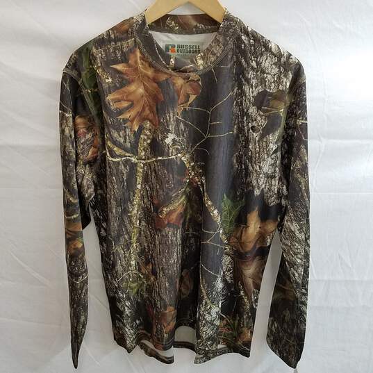 Russell Outdoors Camo Long Sleeve Size L image number 1