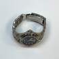 Designer Bulova Silver-Tone Marine Star Round Analog Quartz Bracelet Wristwatch image number 2