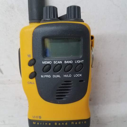 Hummingbird VHF5 handheld Marine Band Transceiver Radio (No battery charger) - Untested image number 2