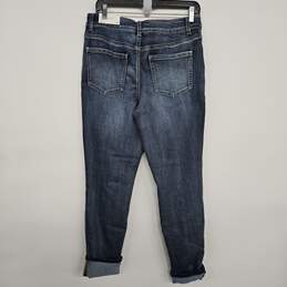 High Rise Skinny Distressed Crop Leg Denim Jeans alternative image