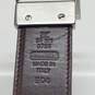 Coach Signature Leather Swivel Buckle Belt Size 38 AUTHENTICATED image number 3