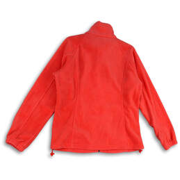 Womens Orange Mock Neck Long Sleeve Pockets Full-Zip Jacket Size XL alternative image