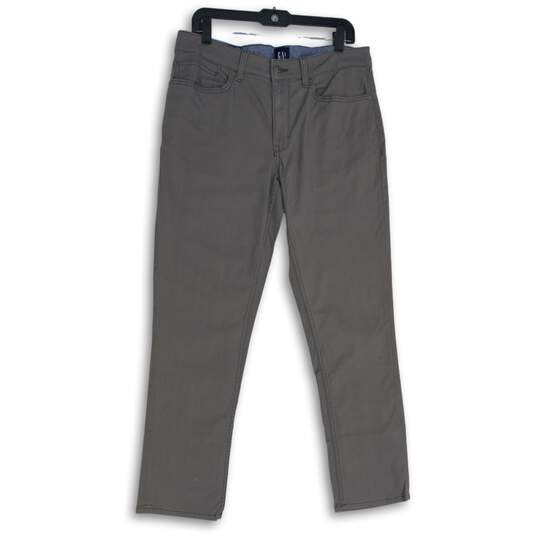 NWT Gap Mens Gray 5-Pocket Design Flat Front Ankle Pants Size 32x30 image number 1