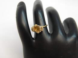14K Yellow Gold Diamond Accent Ring for Repair 2.3g alternative image