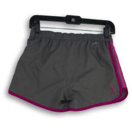 Adidas Womens Gray Flat Front Elastic Waist Drawstring Athletic Shorts Size XS alternative image