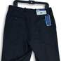 NWT Ryan Seacrest Distinction Mens Black Pleated Dress Pants Size 36X30 image number 4