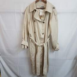 Women's beige trench coat size 16 maternity