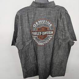 Harley-Davidson Gray Button Up alternative image