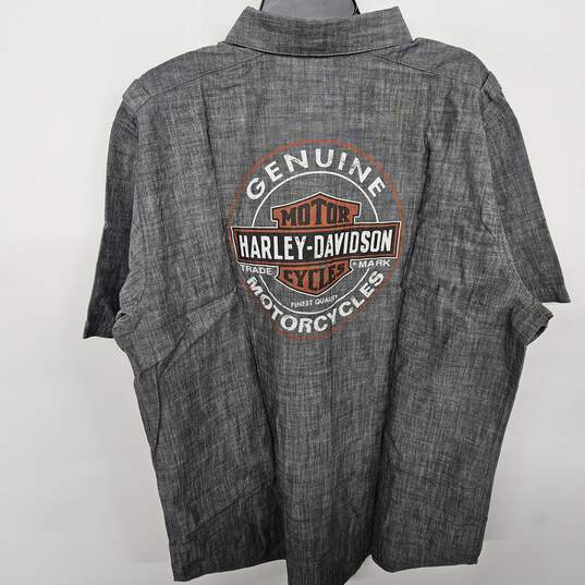 Harley-Davidson Gray Button Up image number 2