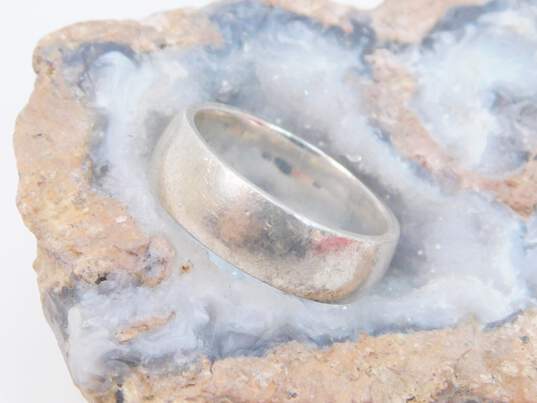 Artisan Sterling Silver Amber Pendant Necklace & Bracelet w/ Plain Band Ring 23.3g image number 2