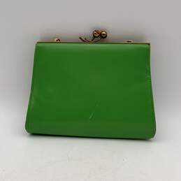 Naturalizer Womens Green Link Chain Strap Inner Pocket Clutch Handbag alternative image