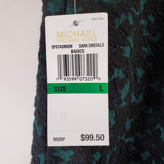 Michael Kors Women Dark Emerald Skirt L NWT image number 3
