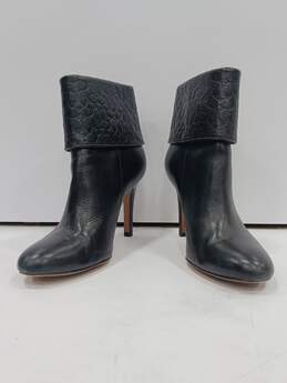 Coach Women's A7324 Black Leather Embossed Cuff MacKenna Ankle Boots Size 9B alternative image