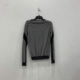 Armani Exchange Mens Black Gray Colorblock Long Sleeve Pullover Sweater Size S alternative image