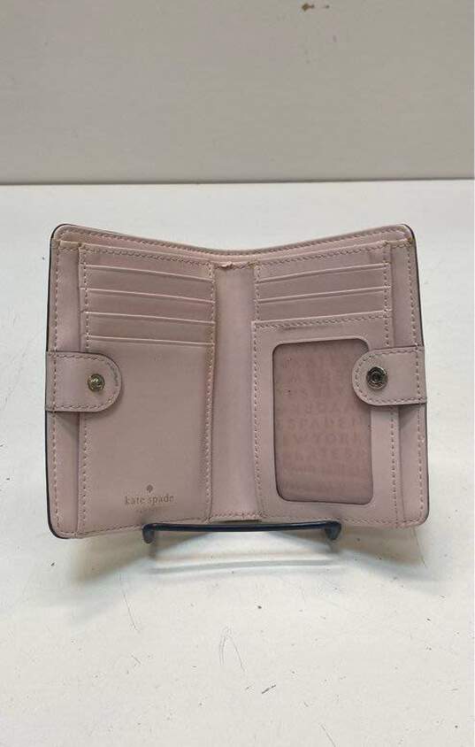 Kate Spade Leather Bifold Wallet Pink image number 6