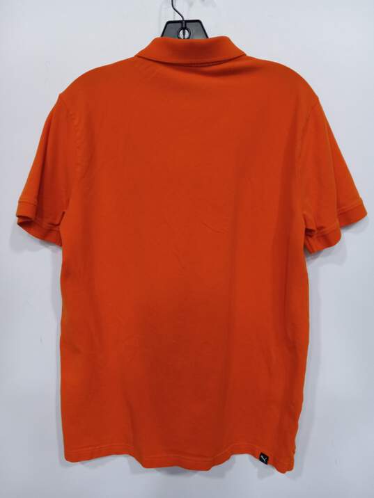 Puma Men's Orange Polo Size Medium image number 2