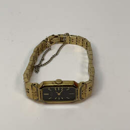 Designer Seiko Gold-Tone Stainless Steel Rectangle Dial Analog Wristwatch alternative image