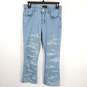 Donna Karan Women Blue Printed Jeans Sz 25 image number 1