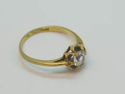 Vintage 10K Yellow Gold Spinel Solitaire Ring 2.0g